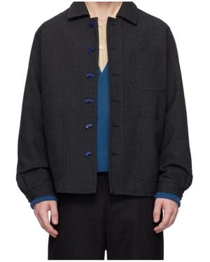 Bode Thornproof Franck Jacket - Blue
