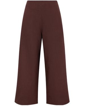 TOVE Zadie Wide-Leg Casual Pants - Brown
