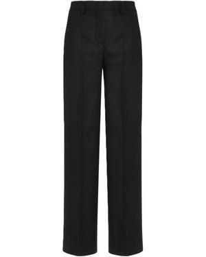 Incotex Wide-Leg Palazzo Trousers - Black