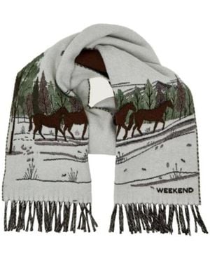 Weekend by Maxmara Tasseled Scarf - Gray