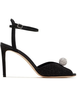 Jimmy Choo Sacora 85 High-Heeled Sandals - Black
