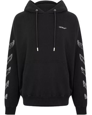Off-White c/o Virgil Abloh Scrib Diag Over-The-Head Hoodie - Blue