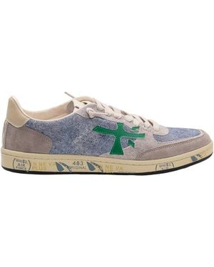 Premiata Lace-Up Low-Top Casual Shoes - Blue