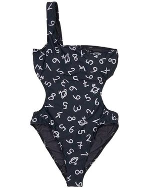 Vivienne Westwood One-Shouldered One-Piece Swimsuit - Blue