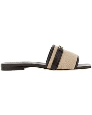 Tod's Logo Plaque Sandals - White