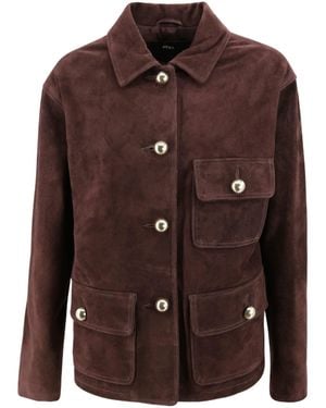 Arma Rosia Suede Jacket - Brown