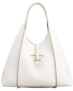 Tod's T Timeless Medium Tote Bag - White