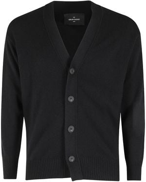 Gran Sasso Single-Breasted Sweater - Black