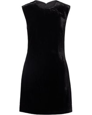 Veronica Beard Svetlana Velvet Minidress - Black