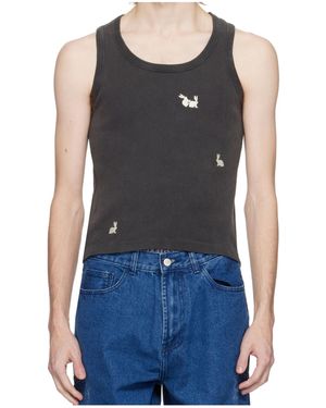 Carne Bollente Bunny Bliss Tank Top - Blue
