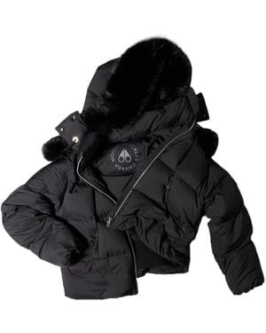 Moose Knuckles Everest Hooded Down Puffer Jacket - Black