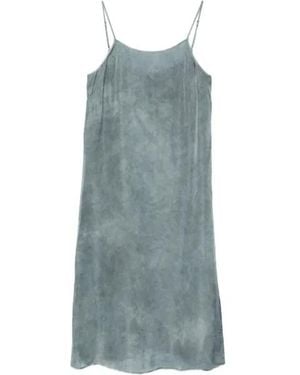 Uma Wang Anaya Midi-Length Slip Dress - Blue