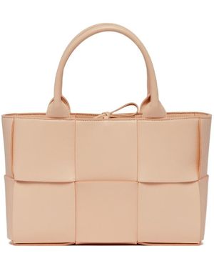 Bottega Veneta Small Arco Leather Tote Bag - Natural