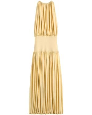 TOTEME Gathered Long Dress - Metallic