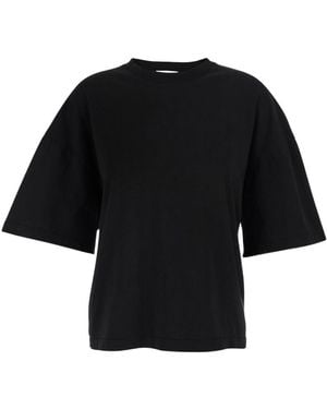 Agolde Ellery Lace-Up Back T-Shirt - Black