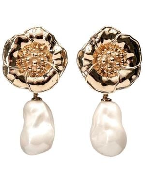 Carolina Herrera Pendant Earrings - White