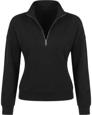 Calvin Klein Half-Zip Logo-Embroidered Jumper - Black