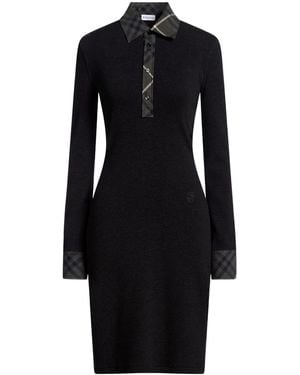 Burberry Two-Tone Knit Dress - Black