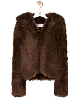 Loewe Hooded Jacket - Brown