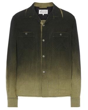 Maison Margiela Gradient Check Shirt - Green