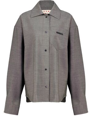 Marni Long-Sleeved Shirt - Gray