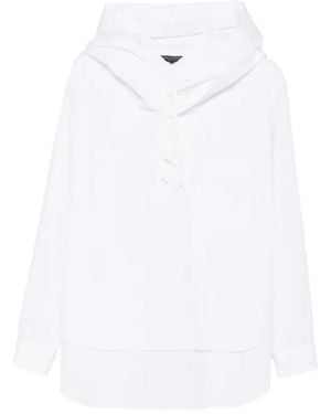 Comme des Garçons Comme Des Garçons Homme Plus Double-Layer Hooded Shirt - White