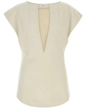 Entire studios Deep Vee Tank Top - Natural