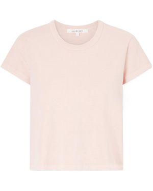 SLVRLAKE Denim Easy Tee Crew Neck T-Shirt - Pink