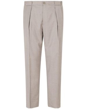 Briglia 1949 Button-Detail Casual Trousers - Grey