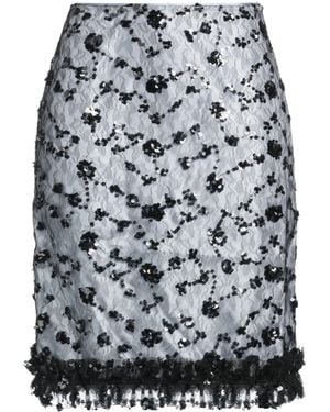 Ganni Two-Color Sequined Lace Dress - Grey