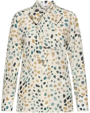 Marella Long-Sleeved Printed Shirt - White