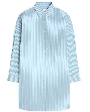 Dries Van Noten Striped Shirt Dress - Blue