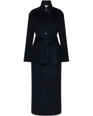Marella Pure Wool Single-Breasted Coat - Black