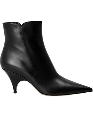 Gianvito Rossi Leather Ankle Boot - Black
