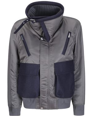 Sacai Melton Blouson - Grey