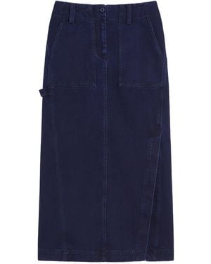 Weekend by Maxmara Denim Skirt With Belt Loops - Blue