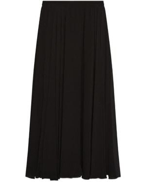 Marella Long Georgette Skirt - Black