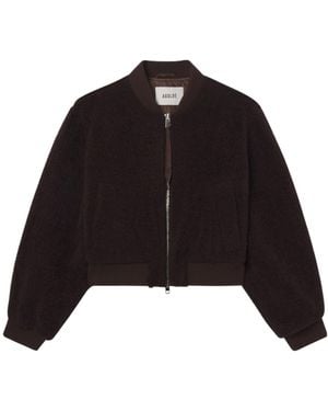Agolde Long-Sleeved Casual Jacket - Black