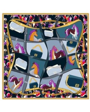 Marella Twill Scarf - Blue