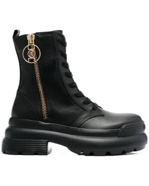 Liu Jo Solid-Hue Ankle Boots - Black