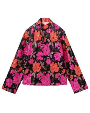 Comme des Garçons Floral Pattern Jacket - Red