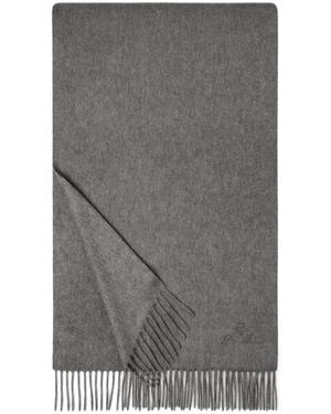Loro Piana Leggera Grande Unita Scarf - Grey