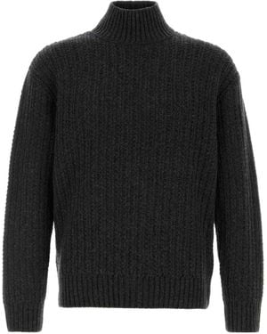 Closed Knit Jumper - Black
