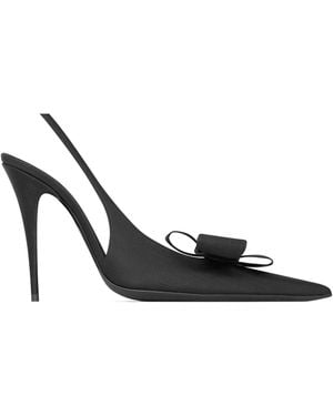 Saint Laurent Tea Slingback Pumps - White
