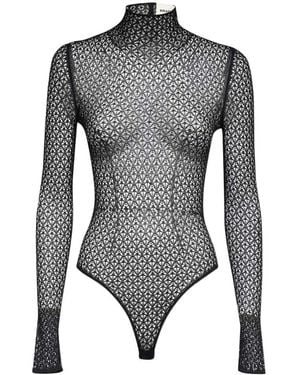 KHAITE High-Necked Long-Sleeved Jumpsuit - Gray