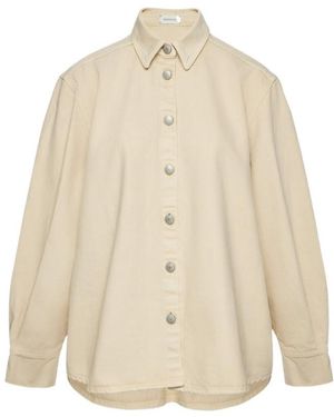 Magda Butrym Long-Sleeved Denim Shirt - Natural