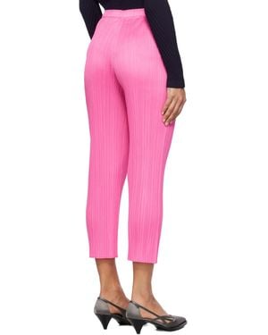 Pleats Please Issey Miyake Monthly Colors October Pants - Pink