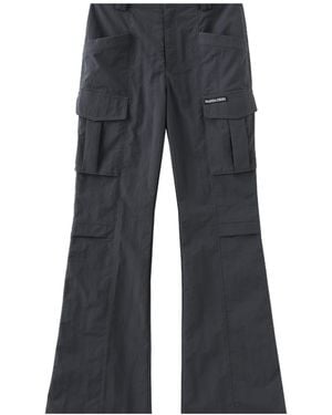 Marissa Chiara Belt Loop Casual Pants - Gray