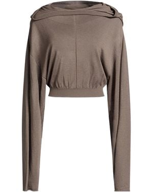 Rick Owens Long Sleeves Sweaters - Brown