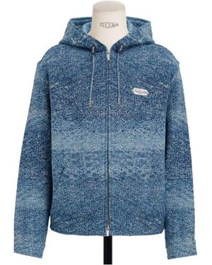 Dior Homme Drawstring Zip-Up Jacket - Blue